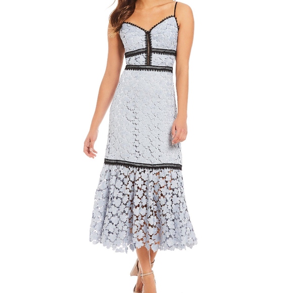 Jill Stuart Dresses & Skirts - Jil stuart Sz 8 Floral Lace Midi Dress